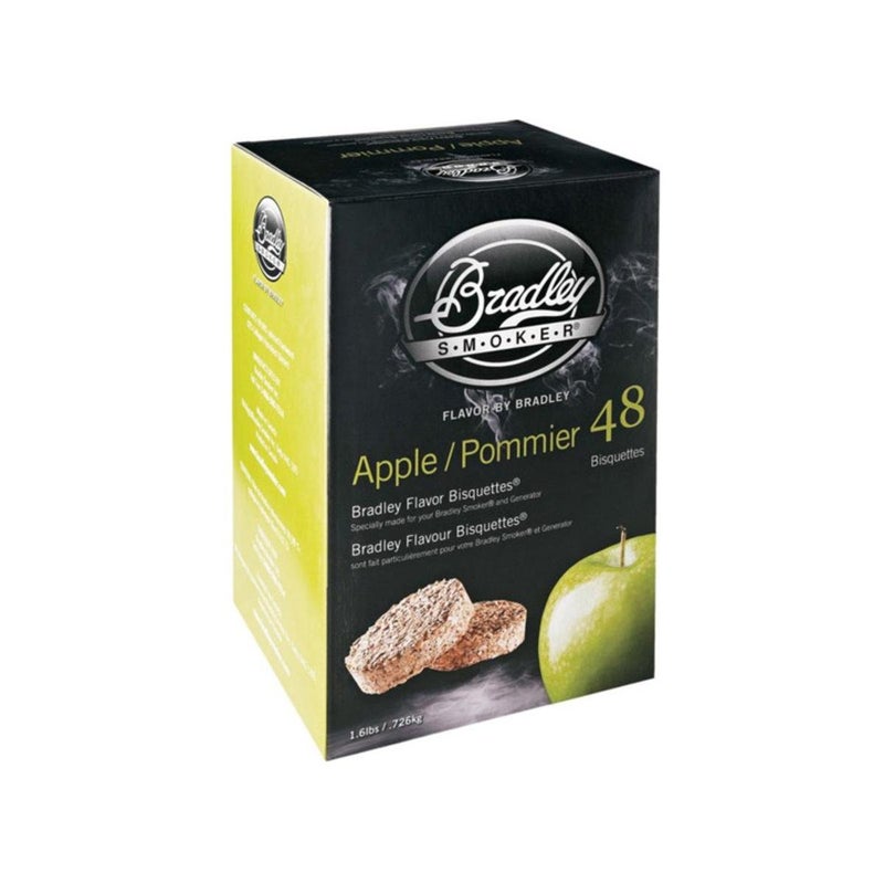 Bradley Smoker Bisquettes For Grilling and BBQ, Apple Special Blend, 48 Pack - Image 1